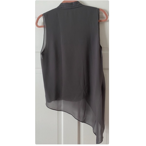 ALLSAINTS FLOWY FRONT DRAPED SLEEVELESS BLOUSE - Picture 3 of 4
